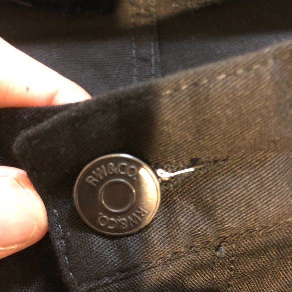 RW&CO Men's Straight Fit Fitted Through Hip & Thigh Trouser Black Size 33x34 NEW - Picture 6 of 7